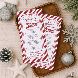 Menu de Noël d'hiver