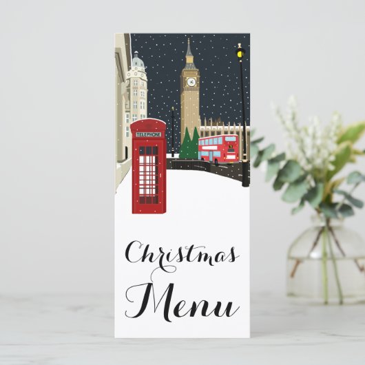 Menu de Noël Londres (Debout devant)