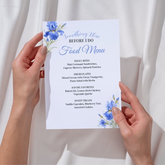 Menu de nourriture pour la douche de mariée Someth