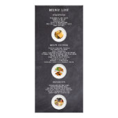 Menu de nourriture tendance professionnel tableau (Devant)