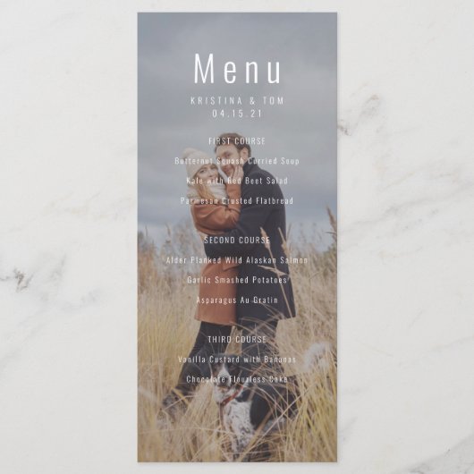 Menu de photo préféré (Devant)