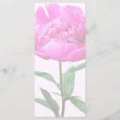 Menu de pivoine rose foncé (Dos)