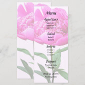 Menu de pivoine rose foncé (Devant / Derrière)