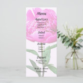 Menu de pivoine rose foncé (Debout devant)
