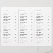 Menu de plats à emporter de restaurant avec logo d (Dos)