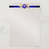 Menu de prince et de princesse Blue Jewel Crest (Dos)