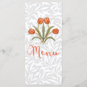 Menu de réception de mariage (Dos)