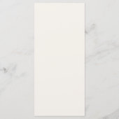 Menu de réception de mariage aux fleurs sauvages d (Dos)