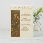 Menu de réception de mariage chrétien (Debout devant)