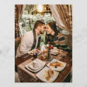 Menu de réception de mariage photo moderne (Dos)