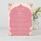 Menu de réception de mariage Sikh | Menu plat à bu (Debout devant)