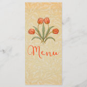 Menu de réception de mariage vintage (Dos)