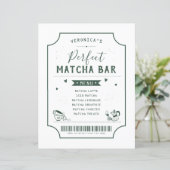 Menu de Remise de Cadeaux de Mariage au Matcha Par (Debout devant)