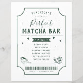 Menu de Remise de Cadeaux de Mariage au Matcha Par (Devant)