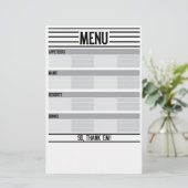 Menu de repas de vacances et Guide de la chance RE (Debout devant)