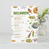Menu de restaurant Halloween, Menu Halloween modif (Debout devant)