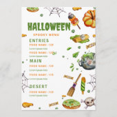 Menu de restaurant Halloween, Menu Halloween modif (Devant)