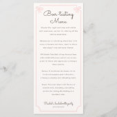 Menu de soirée bachelorette dégustation de bière (Devant)