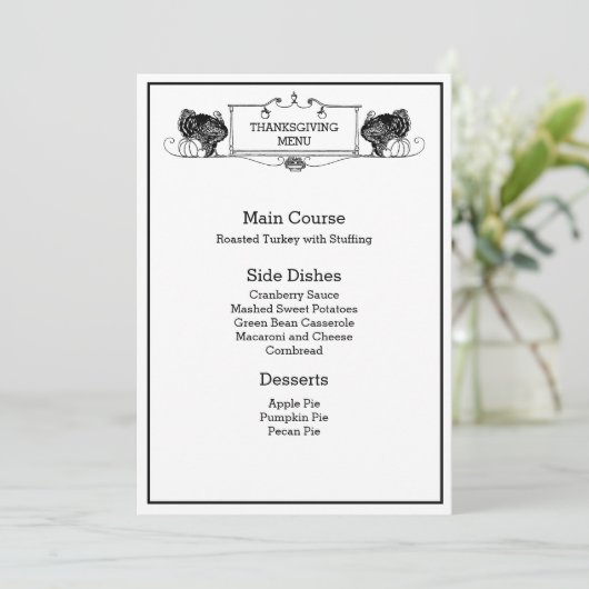 Menu de thanksgiving (Debout devant)