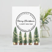 Menu de vacances de Noël de la veille de Noël vert (Debout devant)