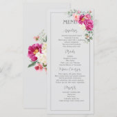 Menu de verdure d'eucalyptus Pivoine & Roses (Devant / Derrière)