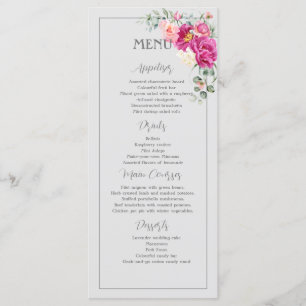 Menu de verdure d'eucalyptus Pivoine & Roses