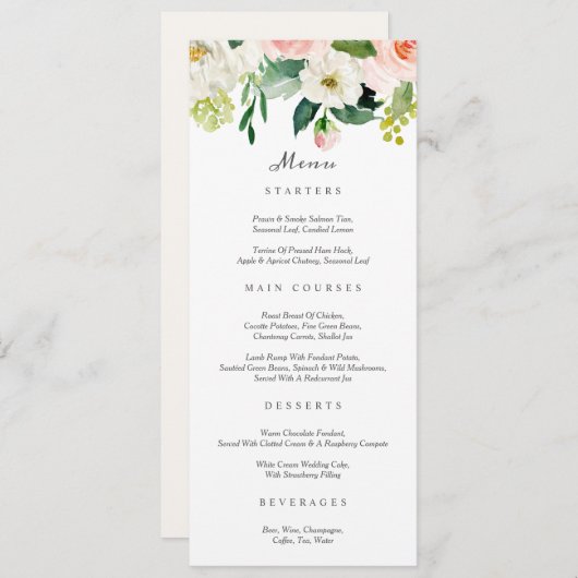 Menu de vidage (Devant / Derrière)