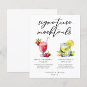 Menu de Virgin Daiquiri à la Fraise et de Julep à  (Devant / Derrière)