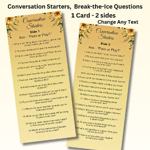 Menu Début De La Conversation - Casser Les Questions Su