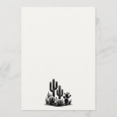 Menu Décontracté Mariage Cactus (Dos)