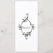 Menu Decoratief Monogram (Achterkant)