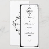 Menu Decoratief Monogram (Voorkant / Achterkant)