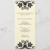 Menu Décoratif De Mariage De Mariage De Cachet (No (Devant)