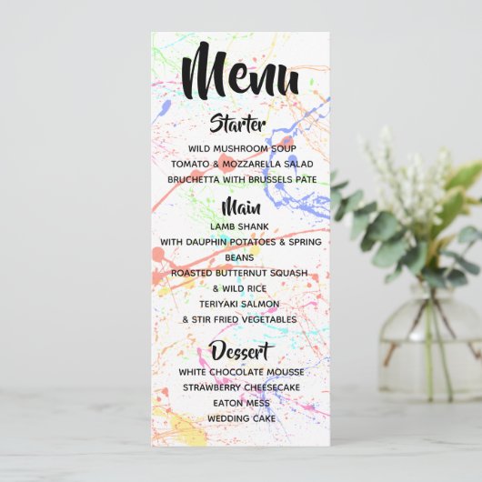 Menu découpé (Debout devant)