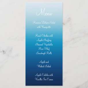 Menu Dégradé de bleu ciel et océan au bord de la mer