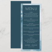 Menu Dégradé Navy Élégant (Devant / Derrière)
