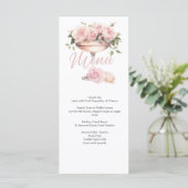Menu Déjeuner de mariage, Réception de mariage, floral, (Debout devant)