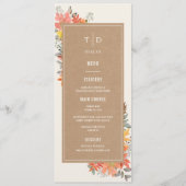 Menu Delicate Autumn Foliage Wedding (Voorkant)