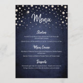Menu Denim and Pearls (Devant)