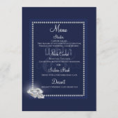 Menu Denim et diamants bleu (Devant)