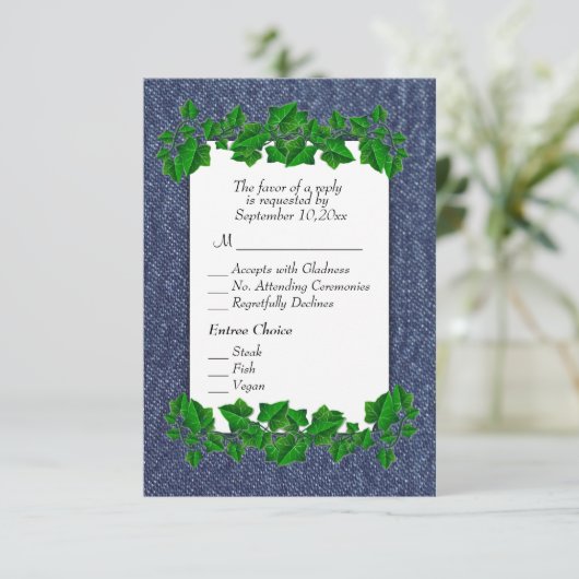 Menu Denim RSVP w (Debout devant)