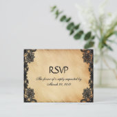 Menu Dentelle rustique RSVP RL101 (Debout devant)