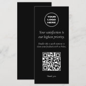 Menu Dépliant Code QR pour les livres de serveur avec c (Devant / Derrière)