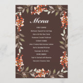 Menu des baies Thanksgiving (Devant)