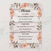 Menu des baies Thanksgiving (Devant)