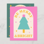 Menu des boissons de Noël, de couleurs vives et am (Devant / Derrière)