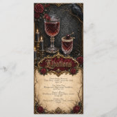 Menu des boissons et desserts gothiques Libations  (Devant)