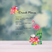 Menu des boissons Flamant du Paradis Tropical Flor (Neutre)