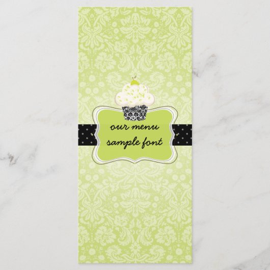 Menu des cupcakes à la citron vert PixDezines (Devant)