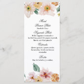 Menu des fleurs sauvages du printemps (Devant)